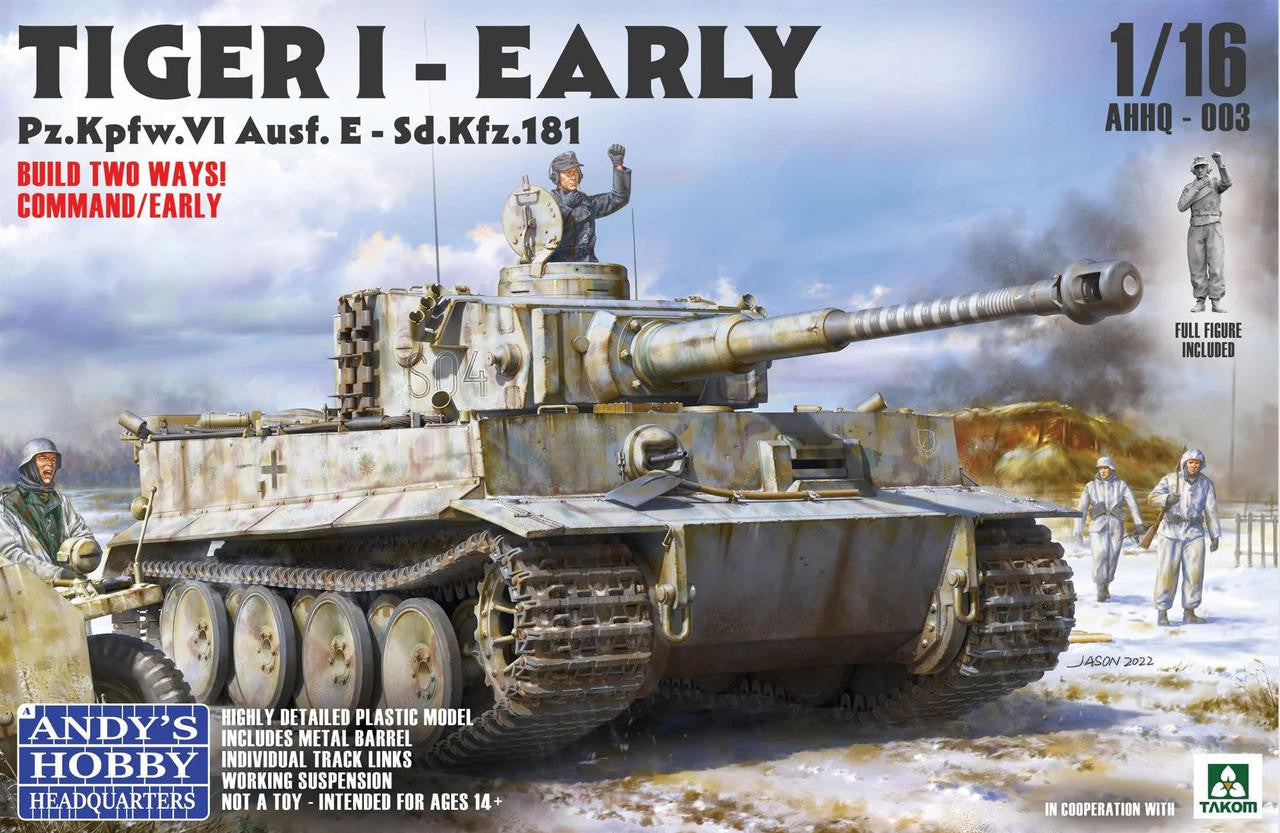 Takom -- Andy's Hobby Headquarters 1/16 Tiger I Early Production AHHQ003